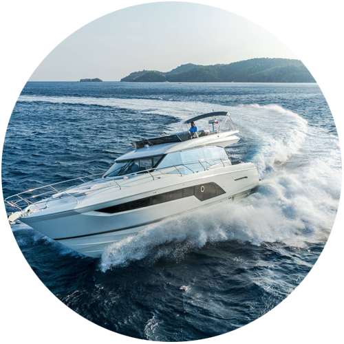 yacht out on open waters