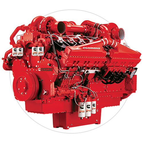 qsk50 dual fuel engine