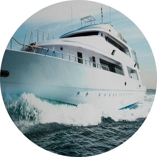 yacht in water