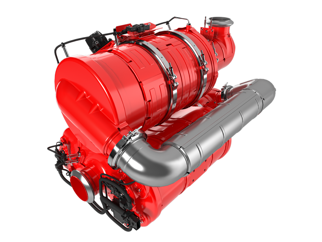 Twin Module Aftertreatment System product render