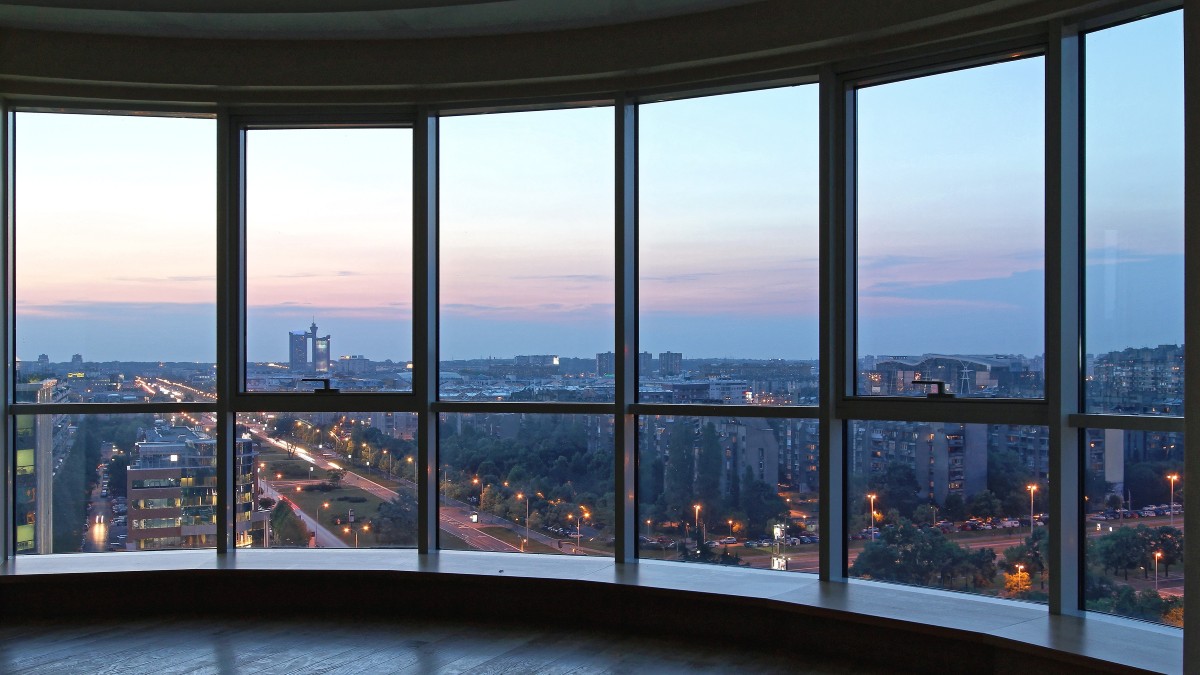 view from high rise building