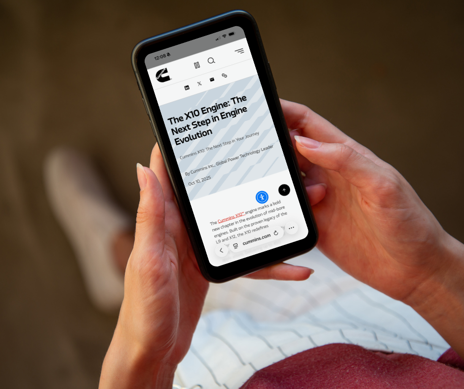 person reading a news article on a smart phone device