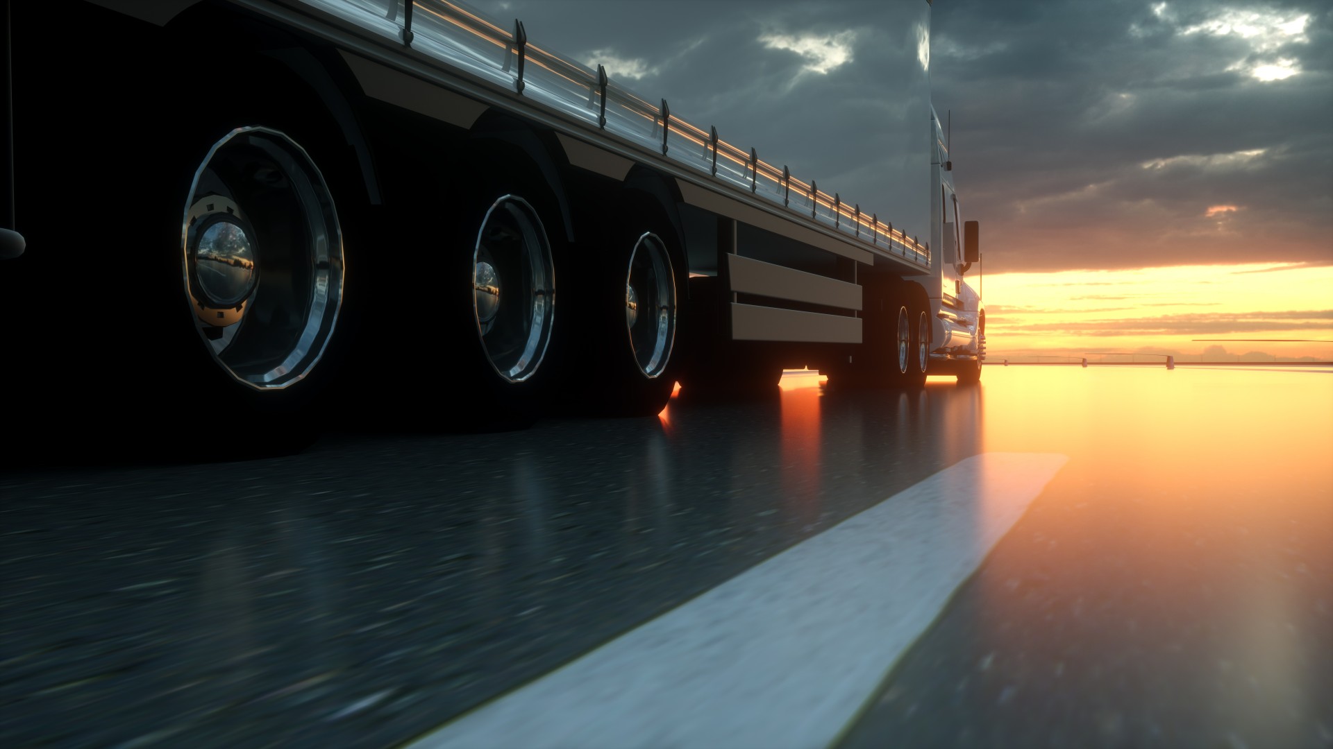 Heavy-Duty truck on highway