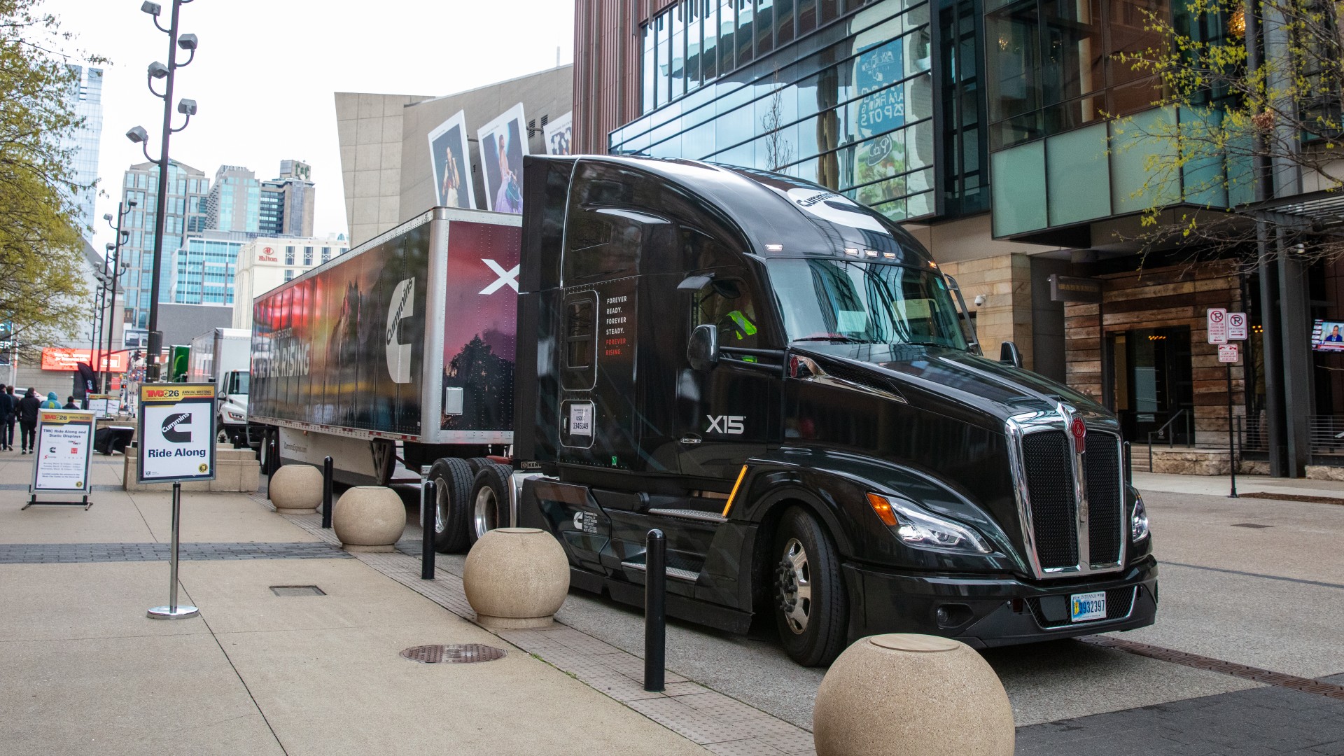 Cummins truck apart of a ride along