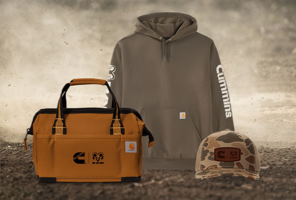 Cummins and Ram branded merchandise