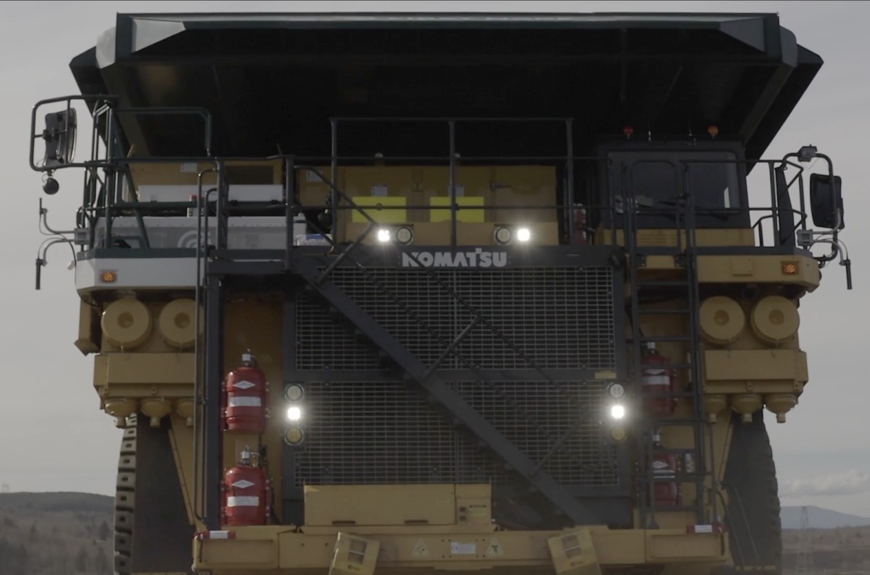 Large Komatsu mining equipment