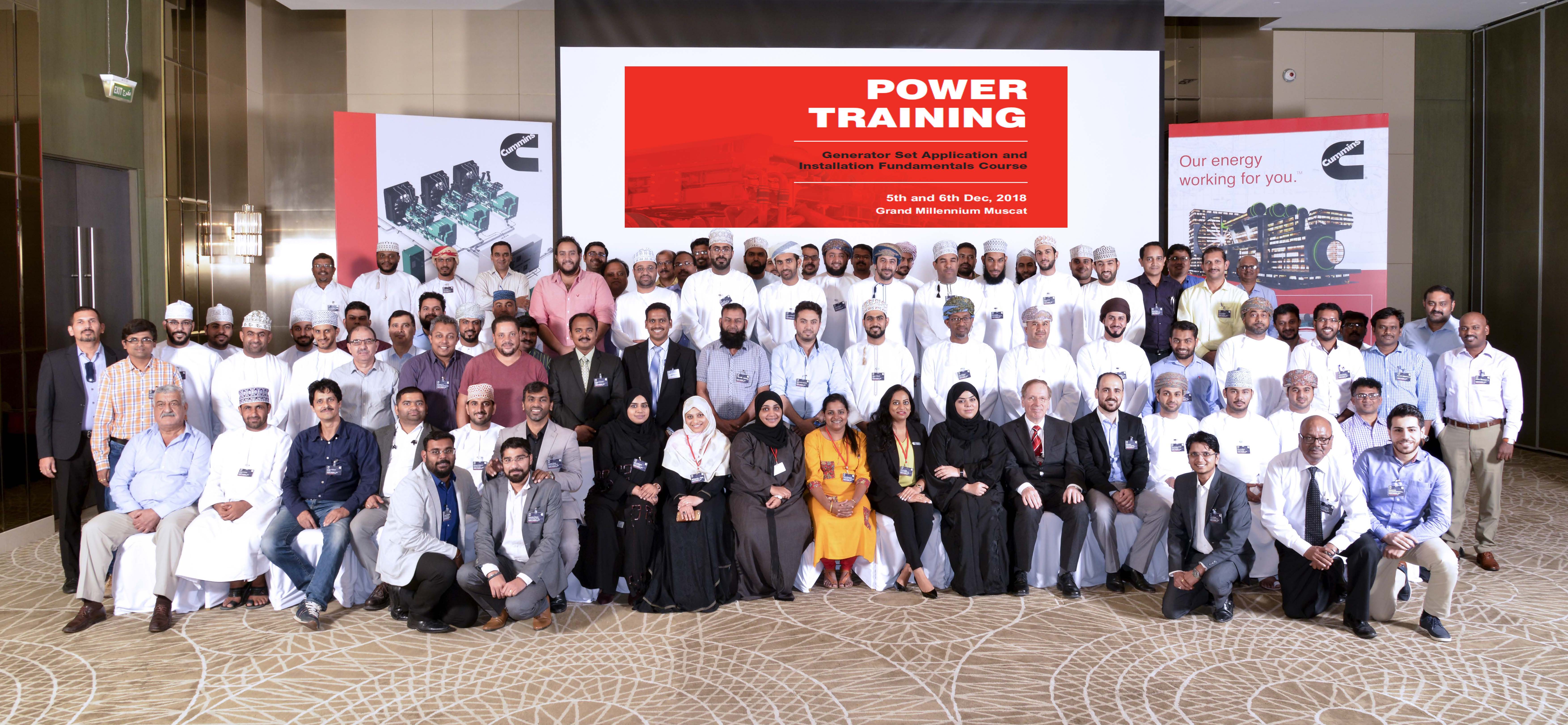 The two-day Generator Set Application and Installation Fundamentals course was held 5-6 December 2018 at the Grand Millennium in Muscat, Oman. 