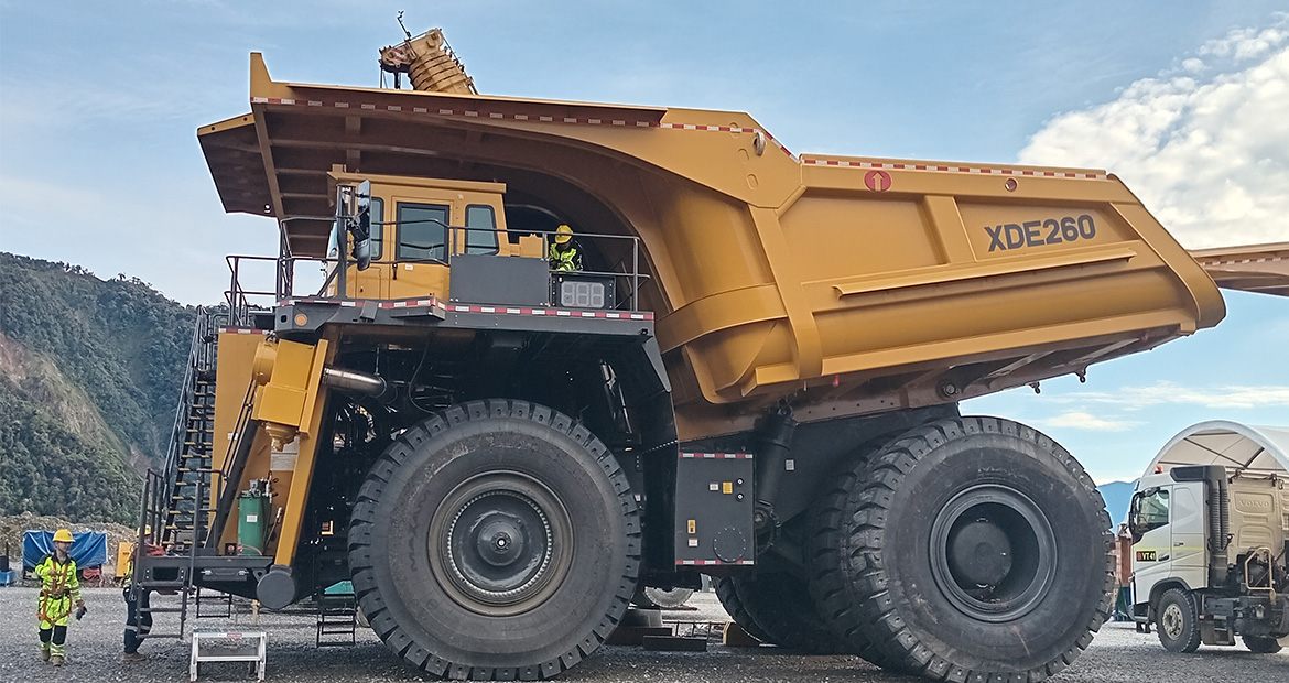 Ok Tedi mining truck