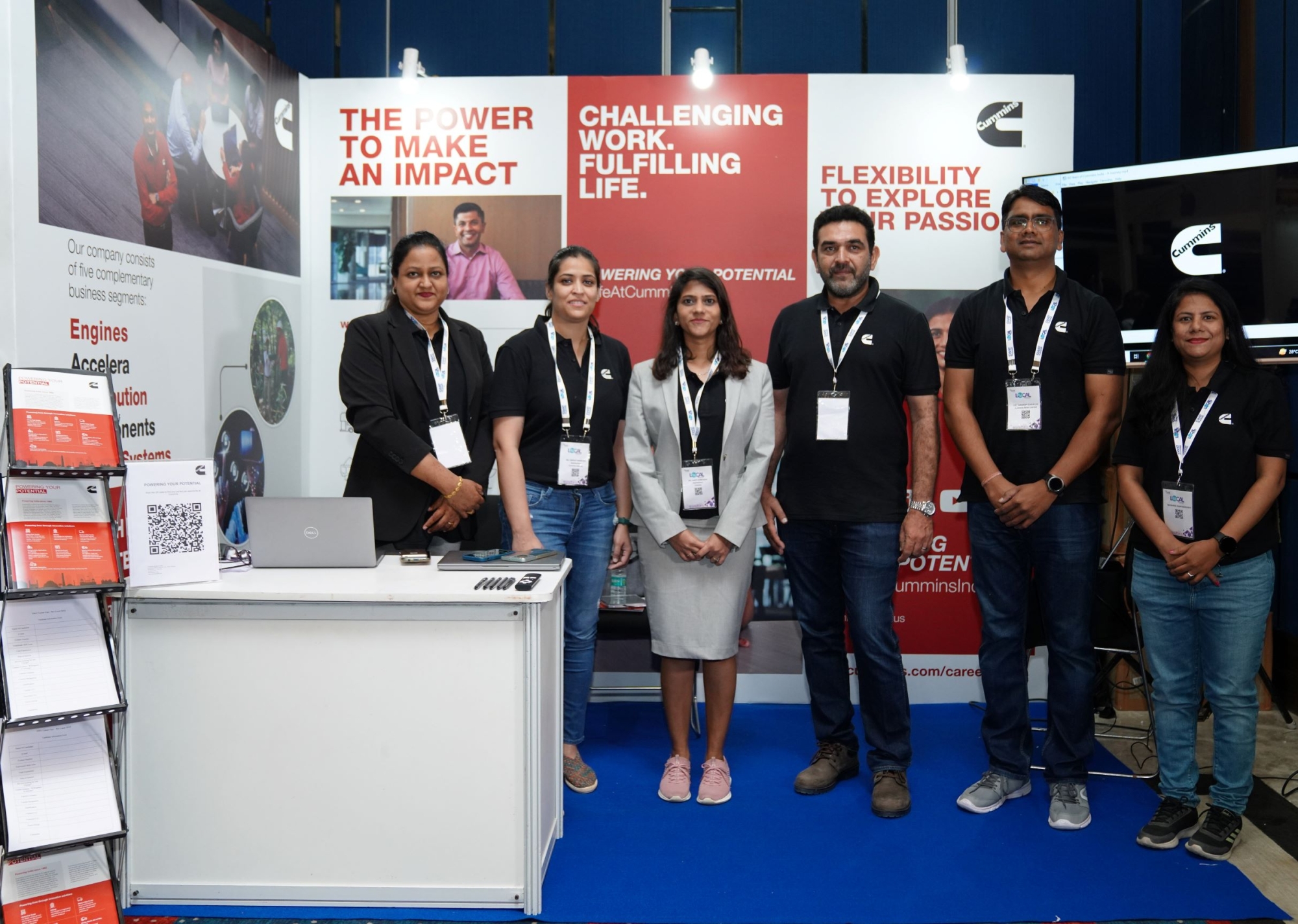 2 Cummins India booth at 2023 SWE Career Fair