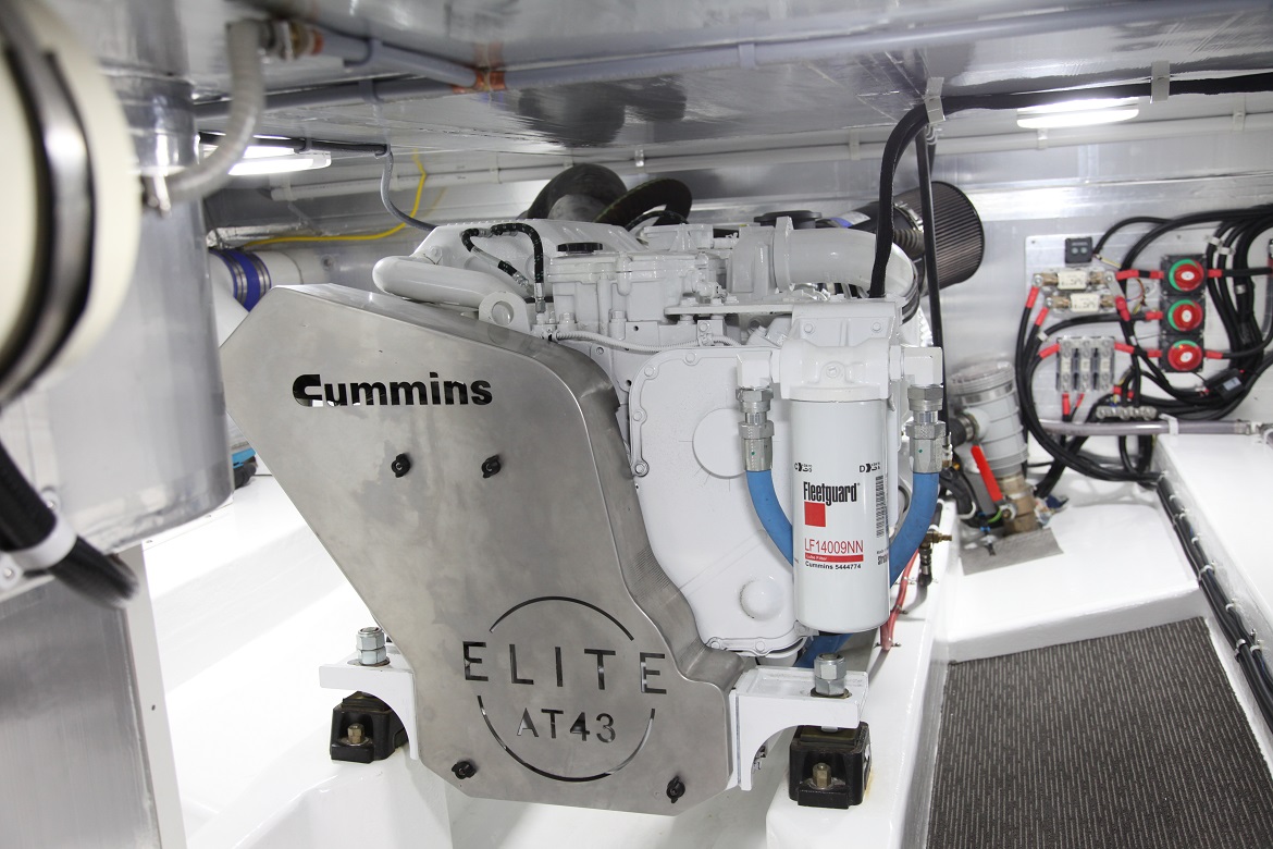 Cummins QSB or QSC engines are offered in the AT43.