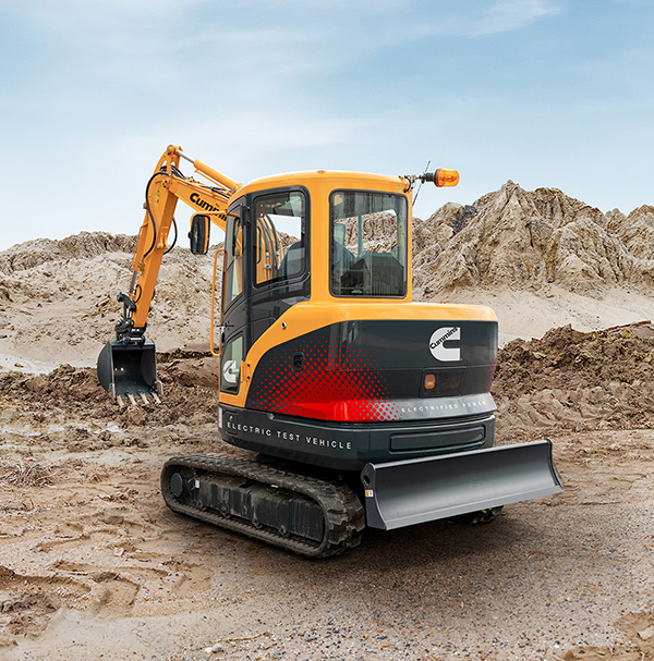 Cummins electric excavator