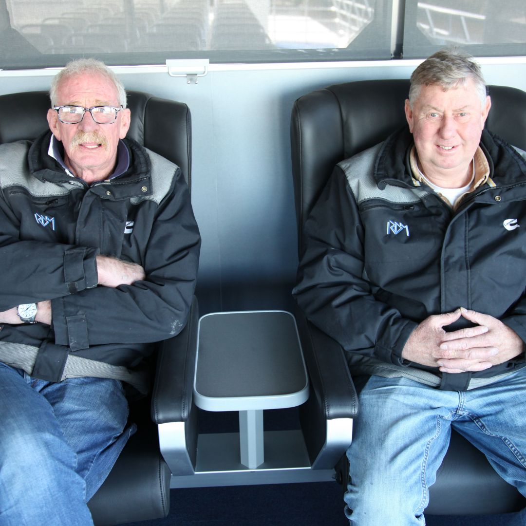 People smiling at camera