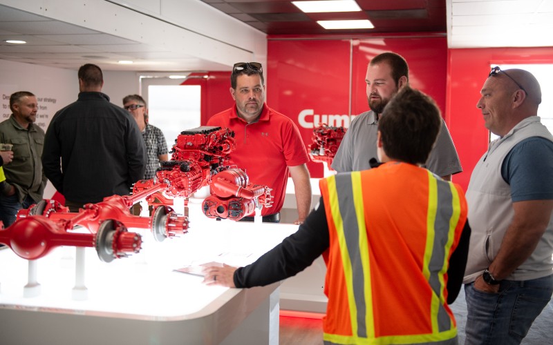 Cummins Engine displays at the Forever Rising Tour