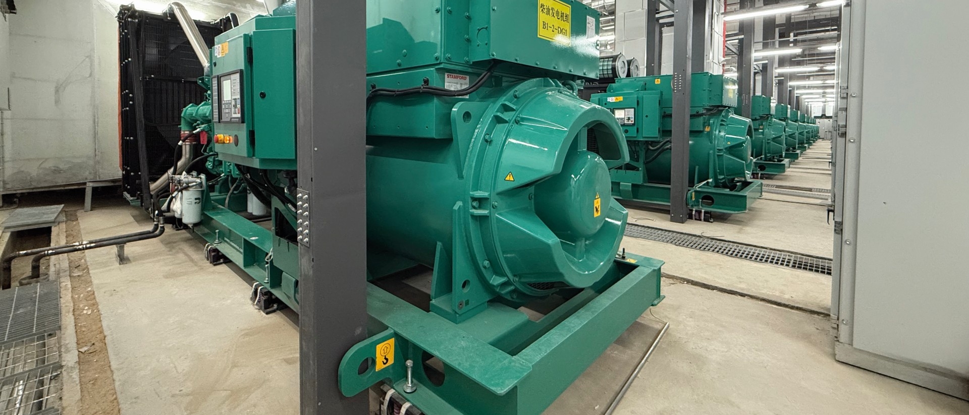 Cummins C2250D5E high-voltage diesel generator set in Ningxia broadcasting equipment room