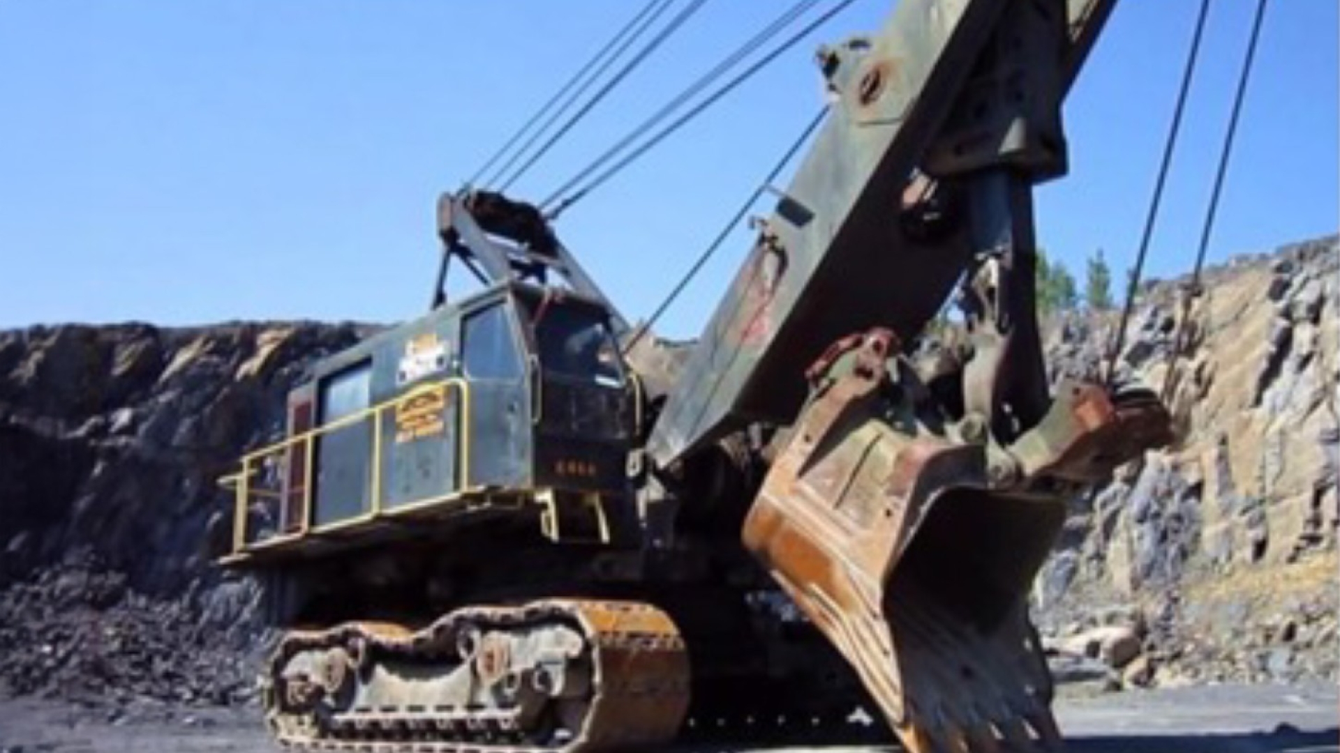 Bucyrus-Erie 88B diesel cable shovel 