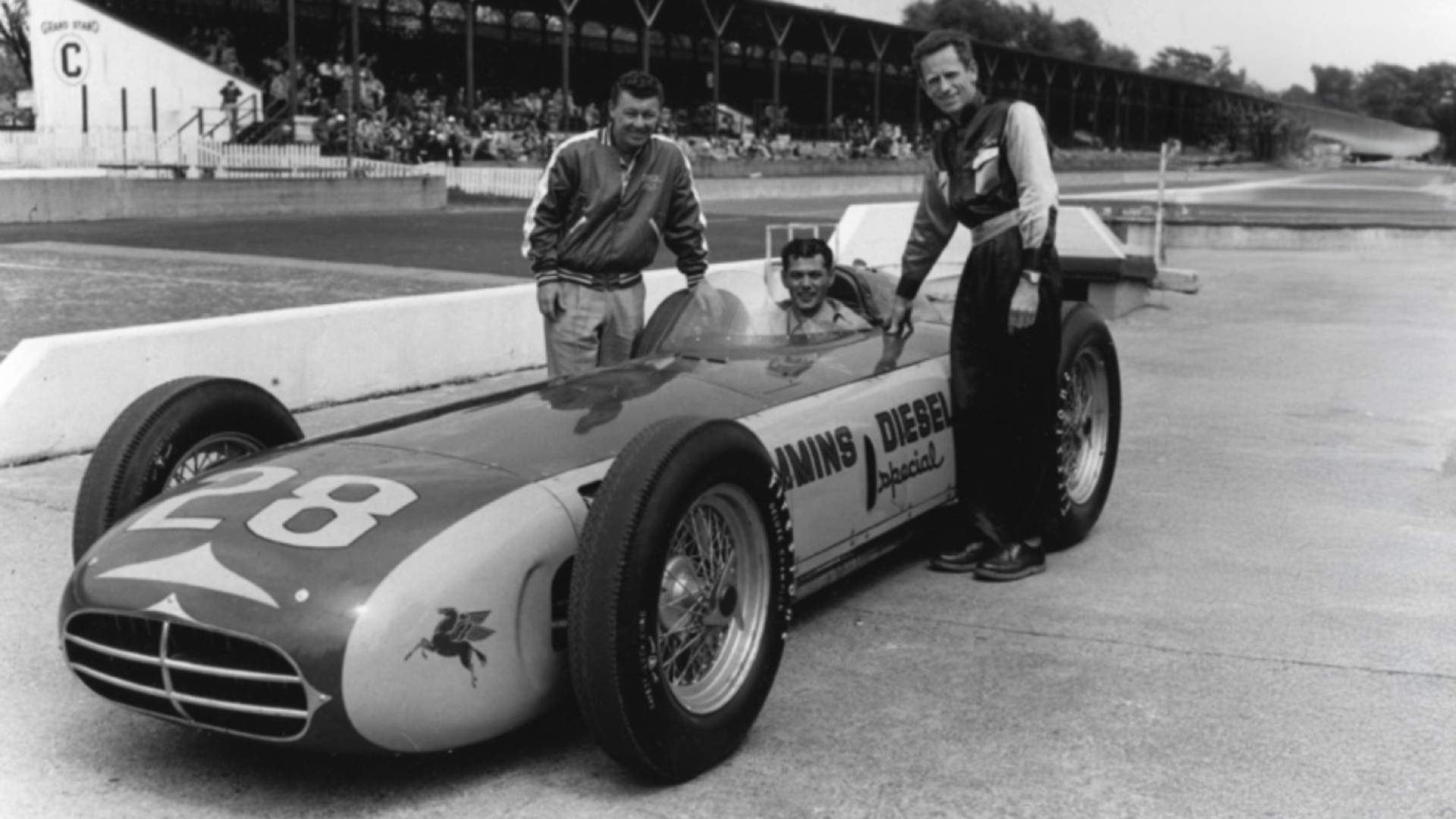Experimental Cummins Diesel Special 28 at the Indianapolis 500 in 1952