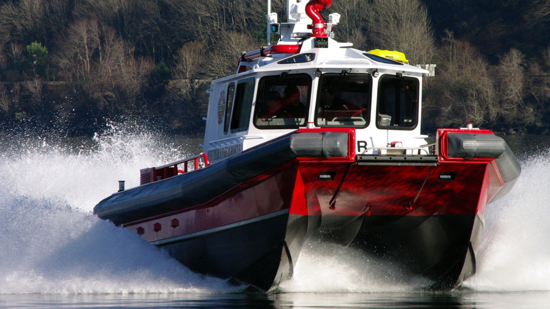 marine vessel on the water