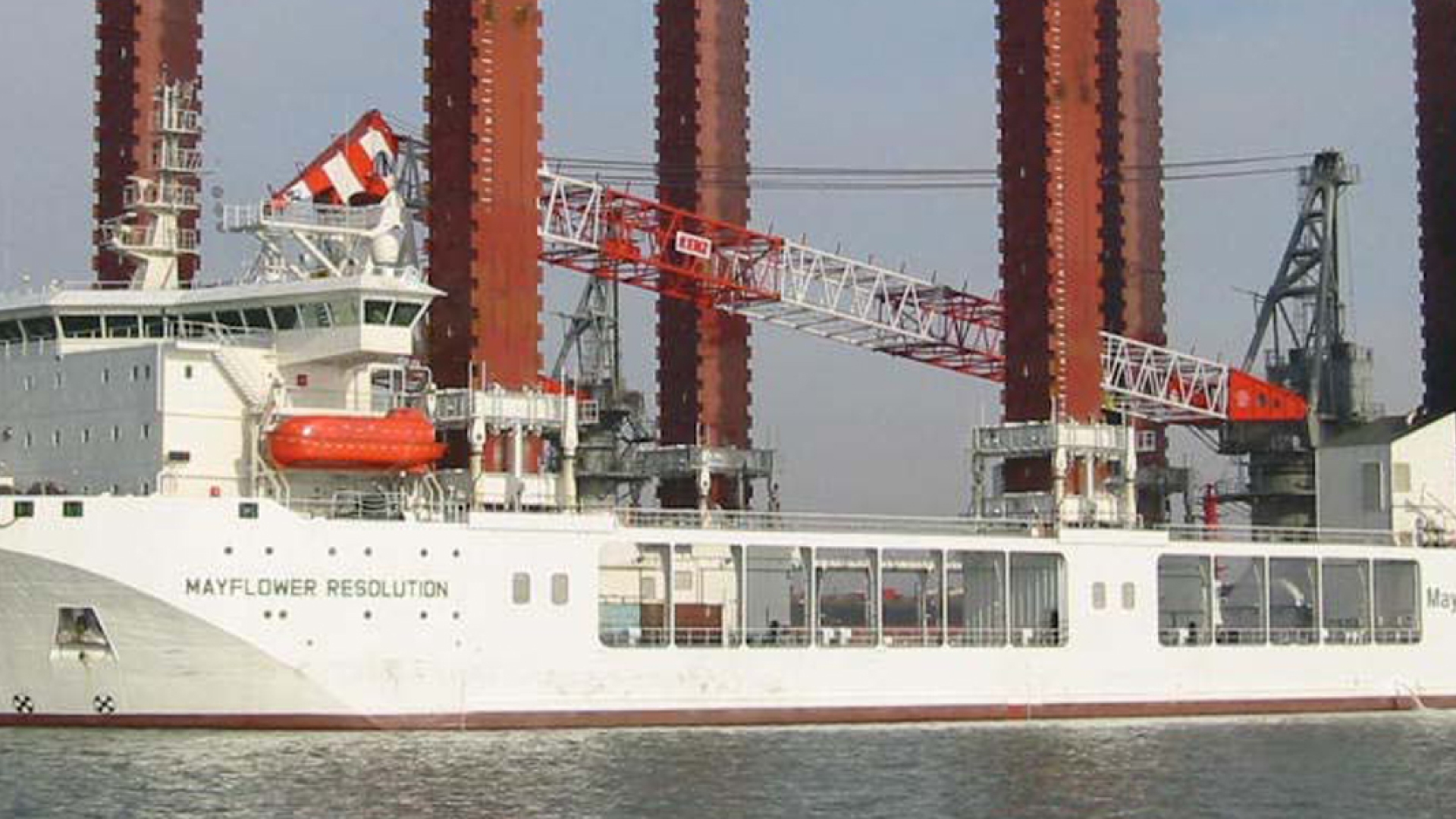 ship on the water