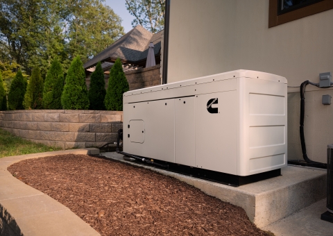 generator on side of home