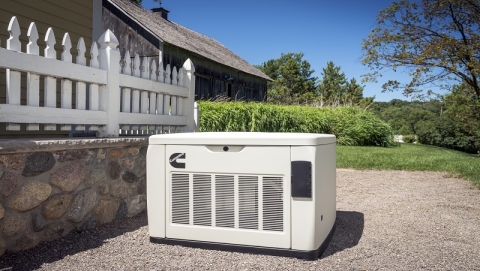 Generator outside of house