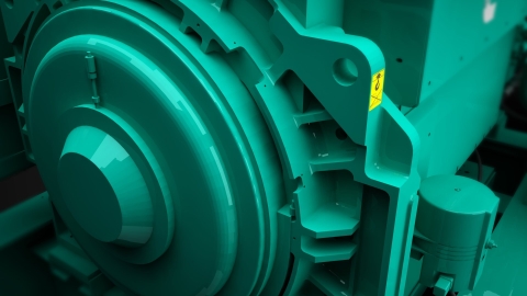 qsk 60 generator close up