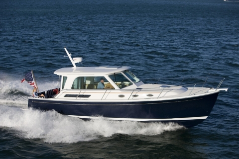 Black Cove 37 sailing at sea