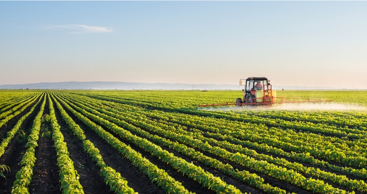 Agriculture application in a field
