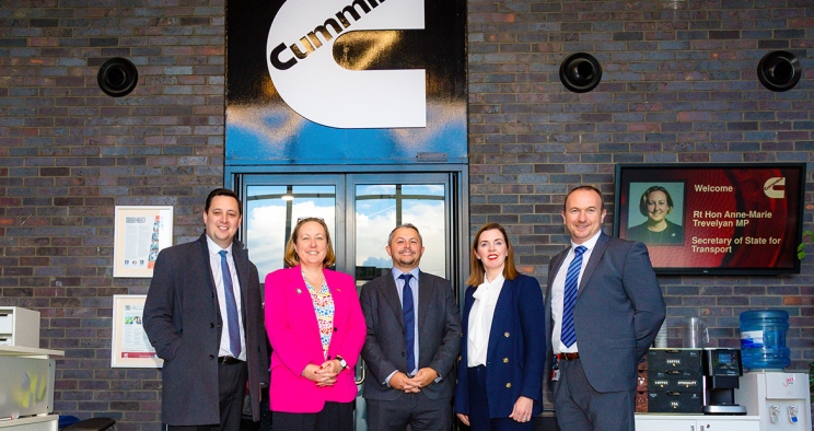 Secretary of State for Transport Visits Cummins Darlington