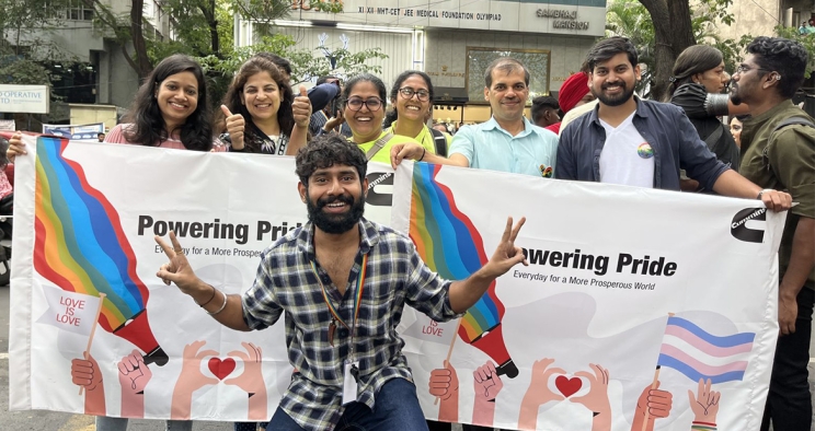 employees at India Pride Parade