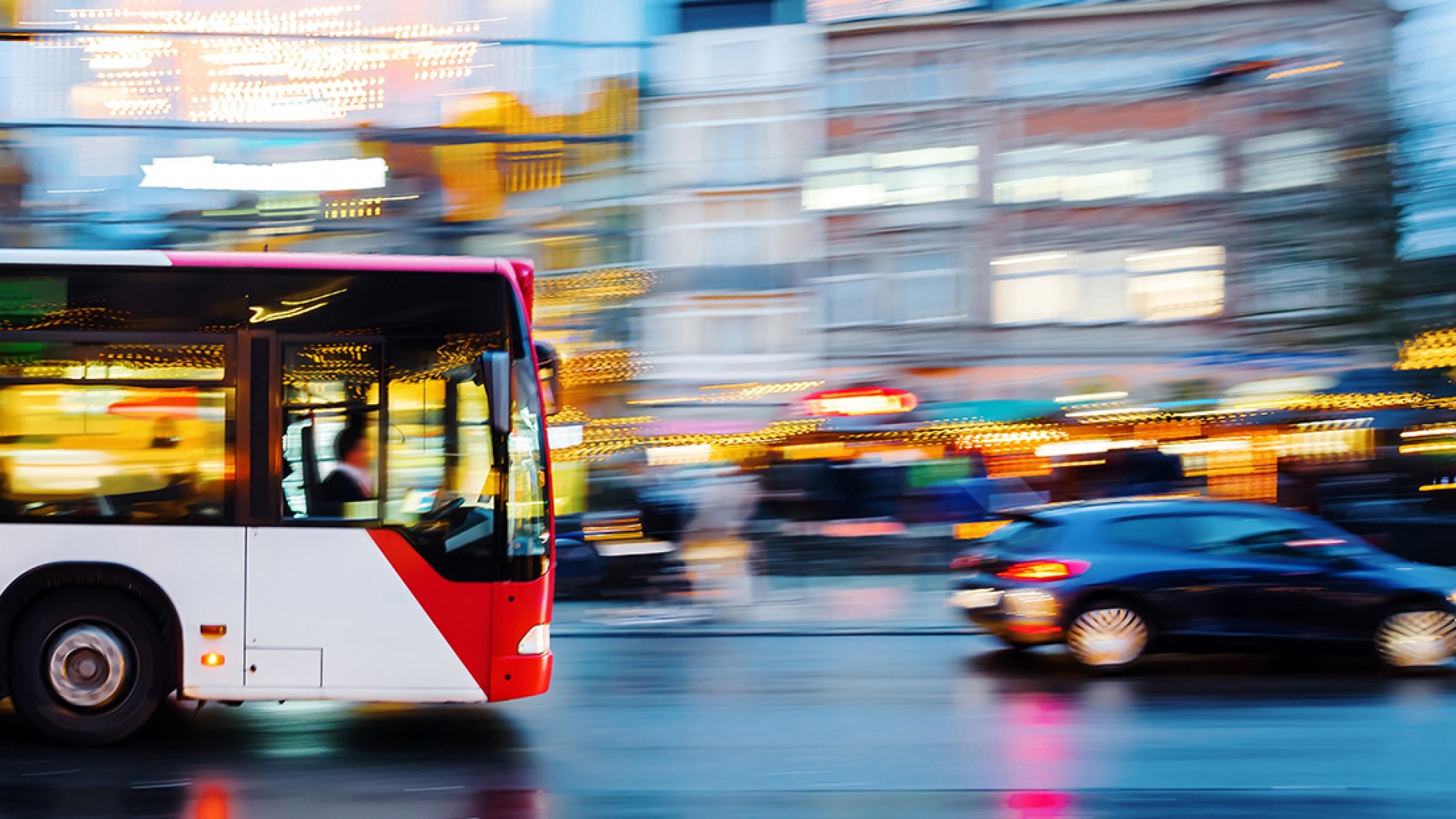Bus moving 