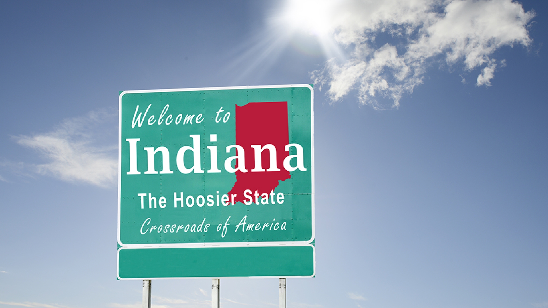 Indiana Road Sign 