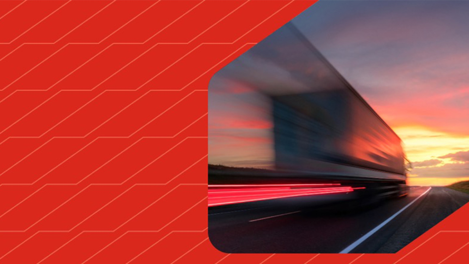 Semi truck driving on highway