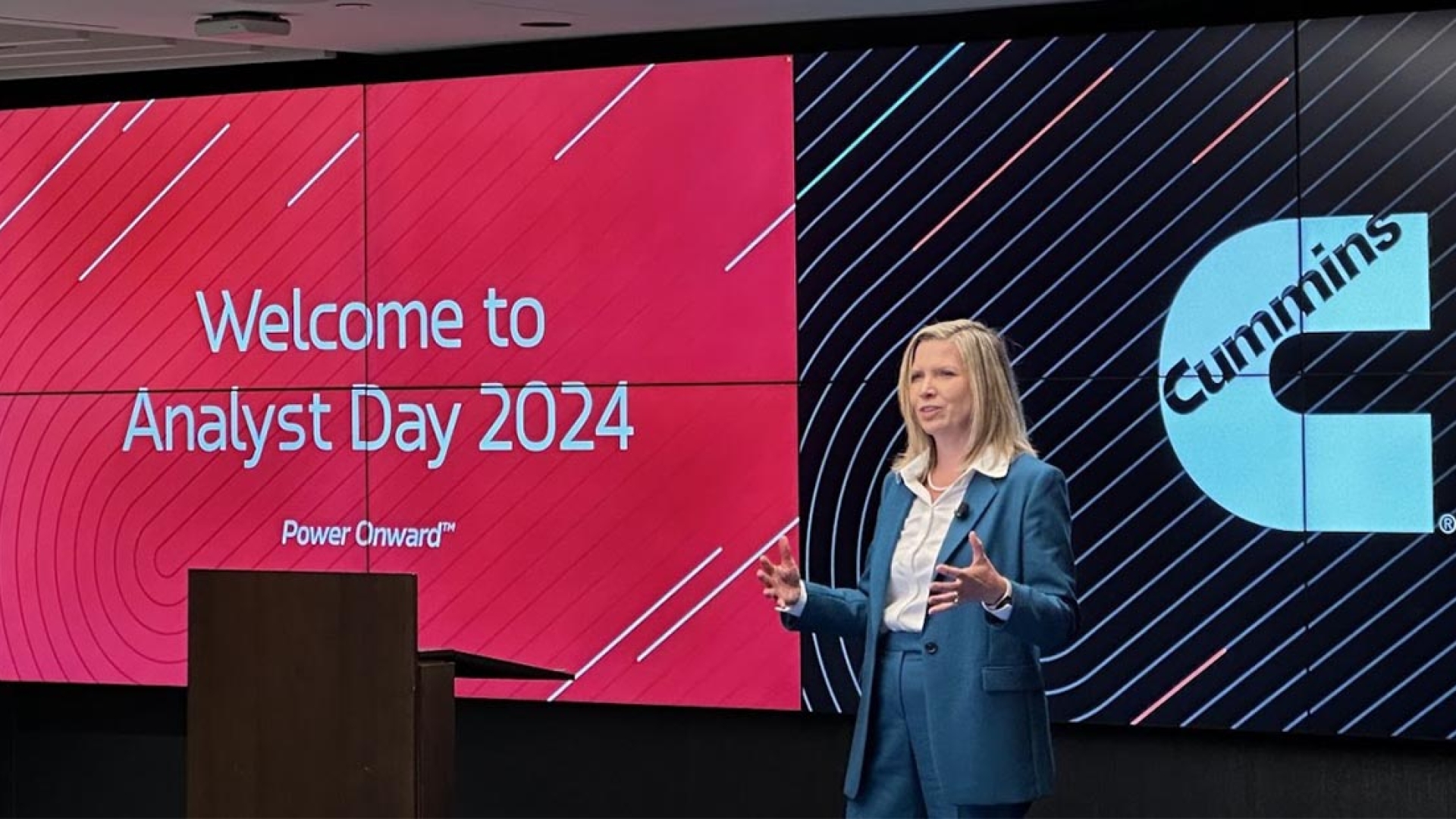 Rumsey presenting at Analyst Day