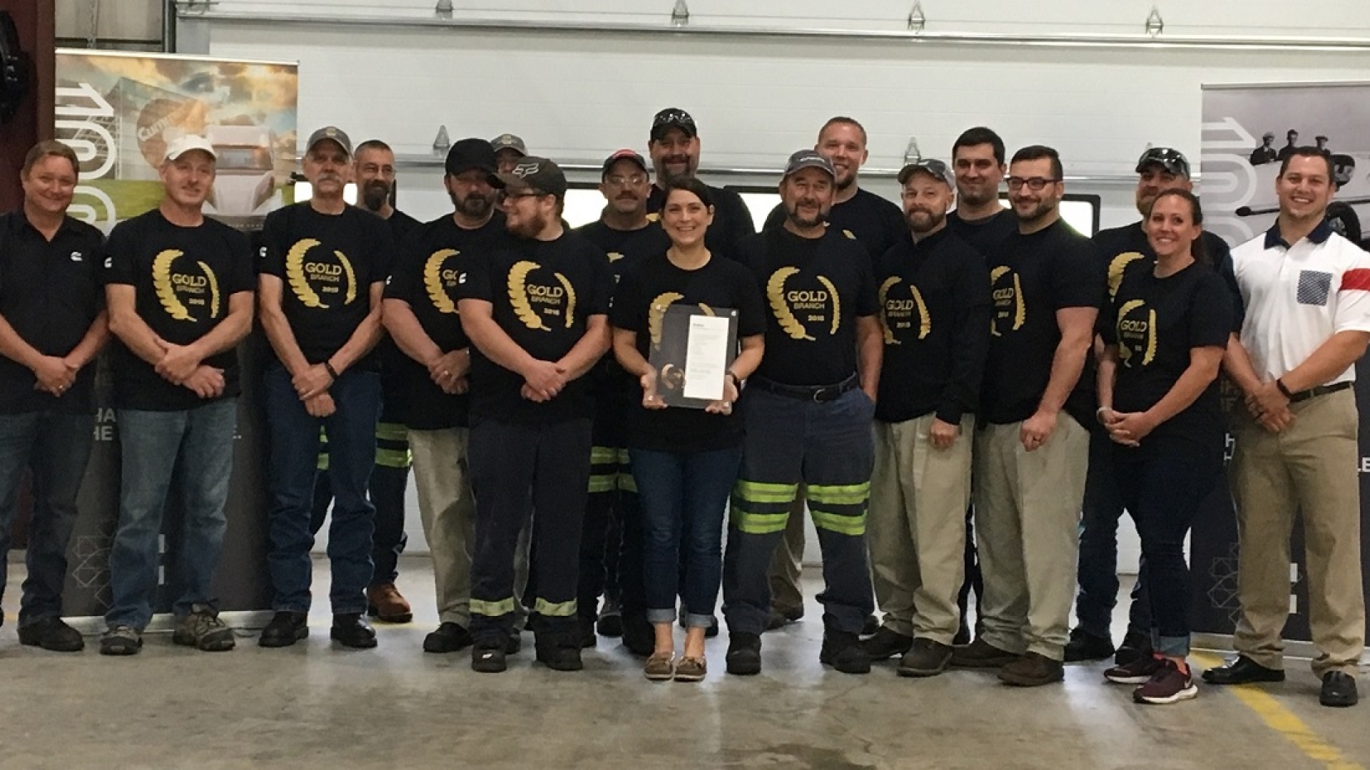 This photo of the team in Altoona, Pennsylvania, was taken last summer, before the COVID-19 pandemic hit the U.S. The team now practices social distancing and other precautions to keep employees safe.
