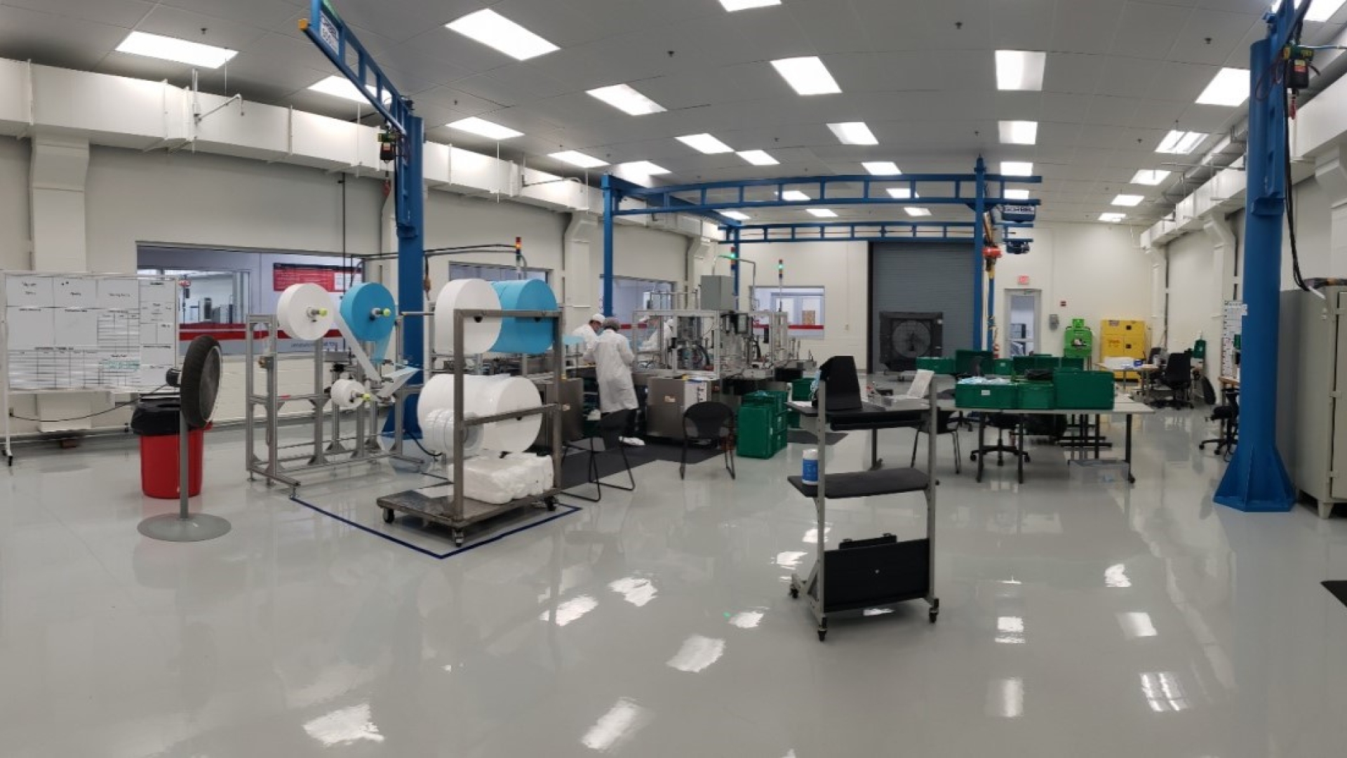 Mask producing operation inside Cummins Engine Plant