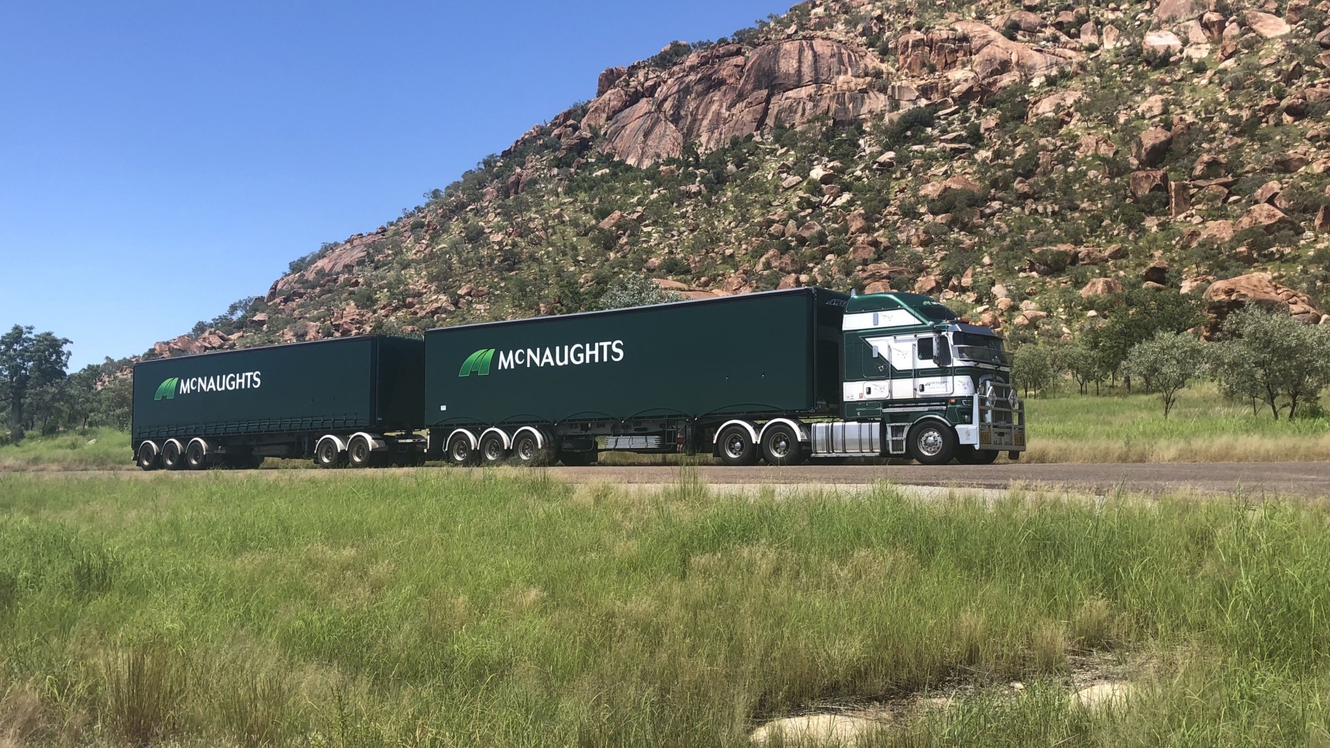 McNaughts Kenworth on the road.