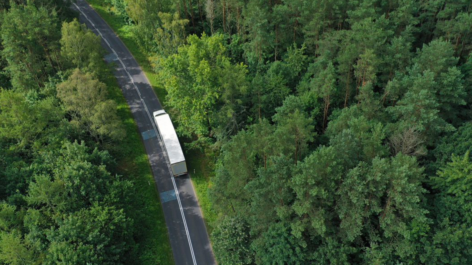 Truck on road