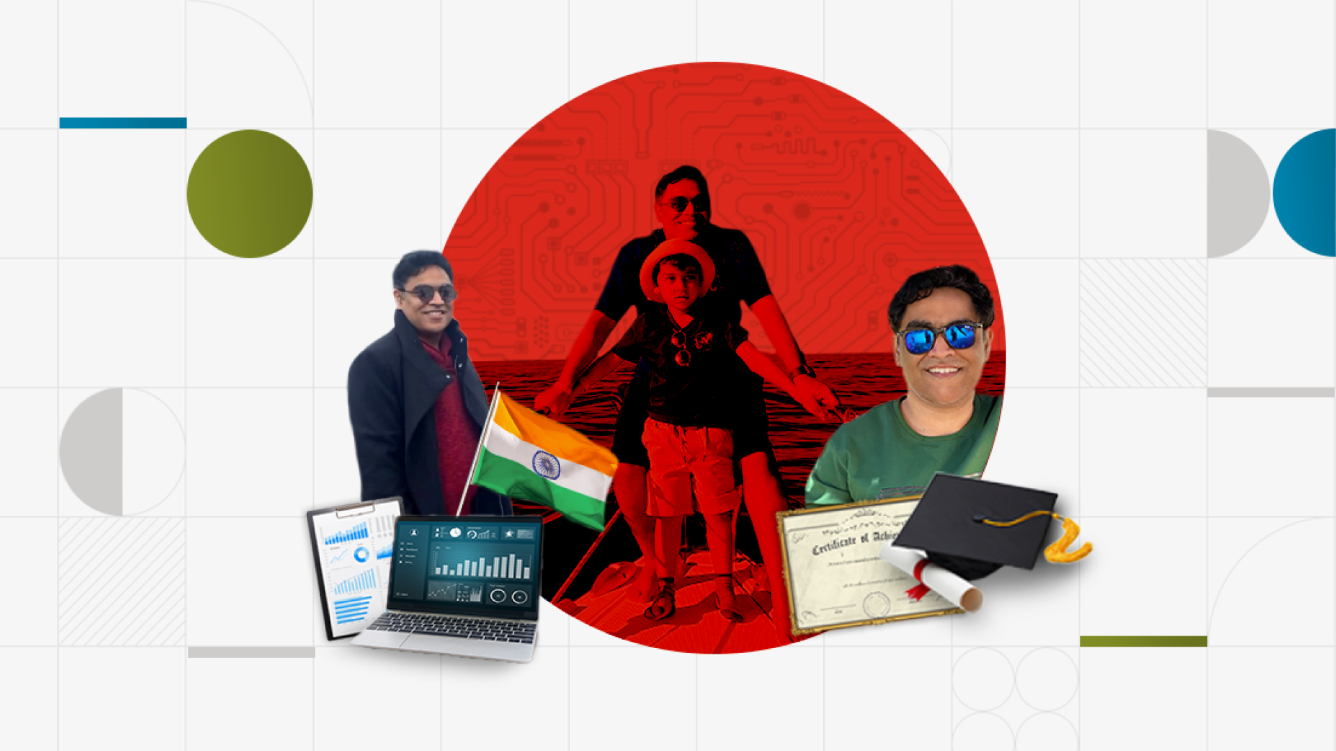graphic with pictures of Mayank