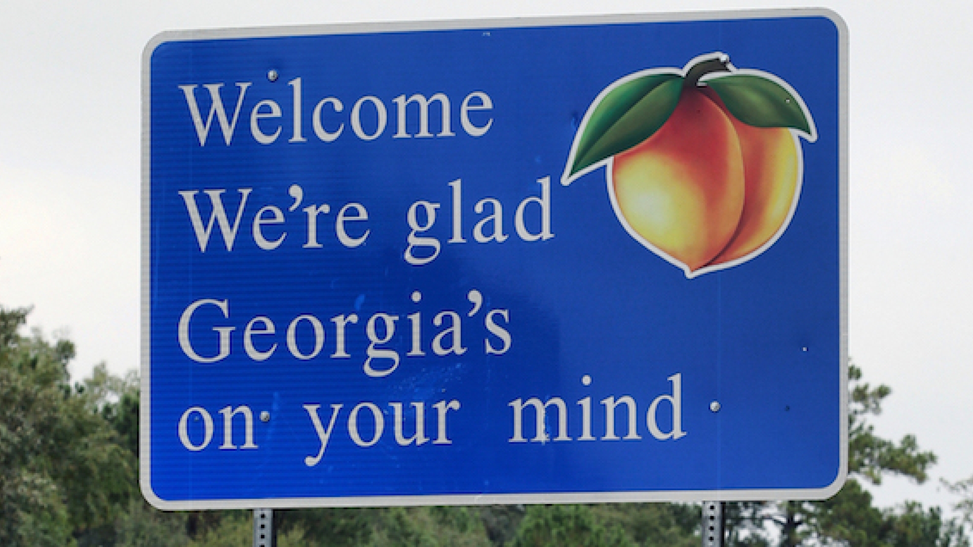 georgia border highway sign