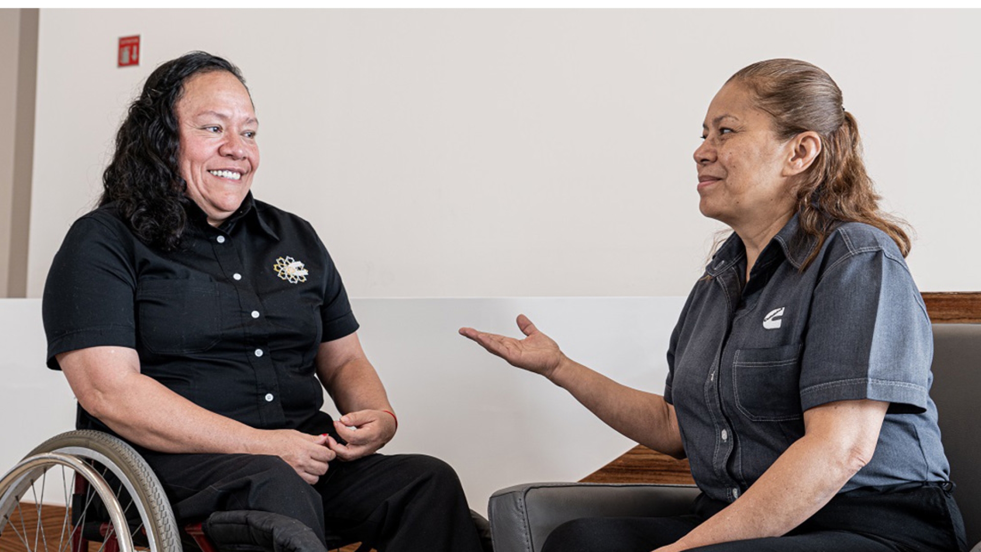 employees talking