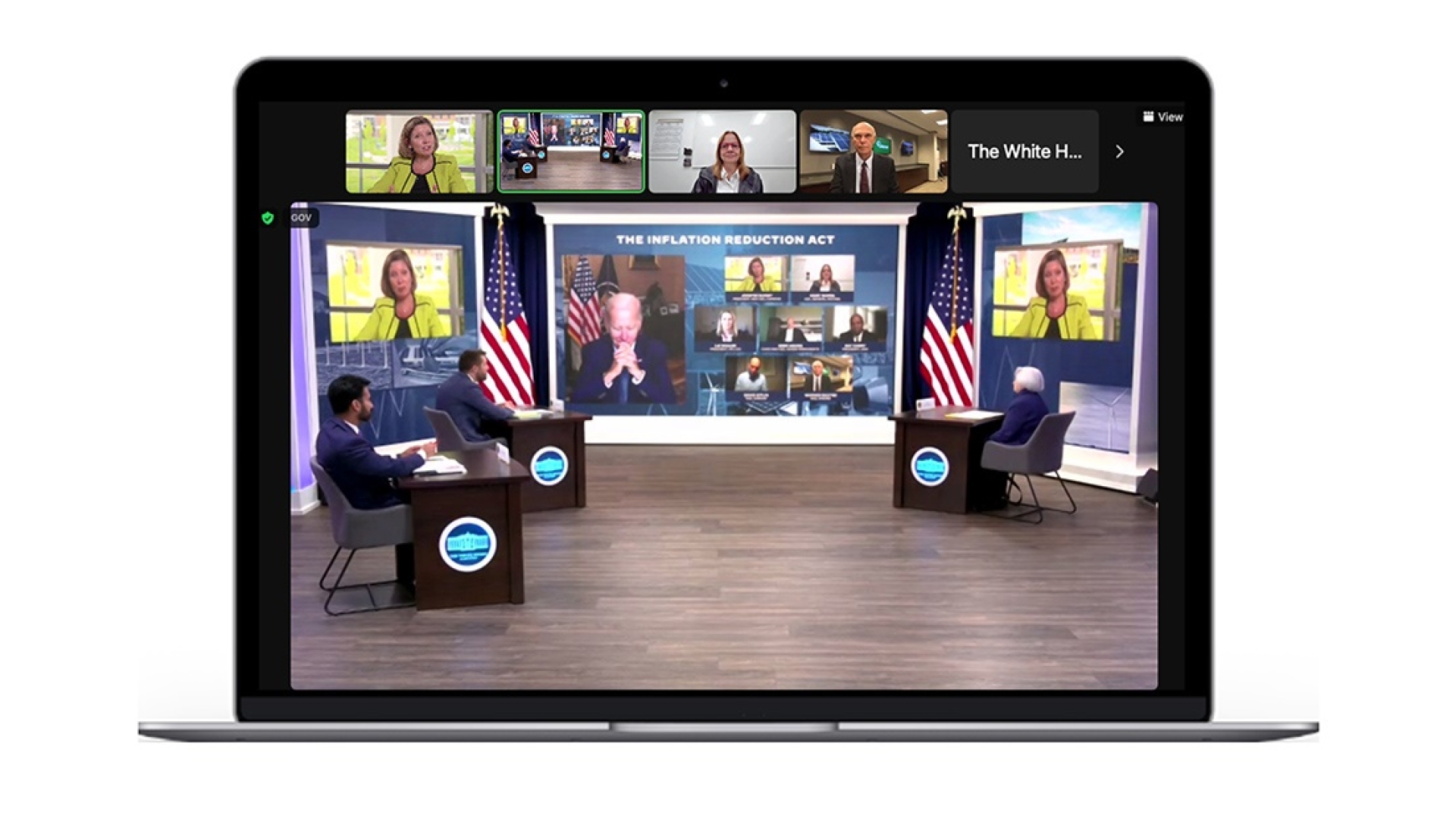Image of virtual roundtable discussion on Inflation Reduction Act