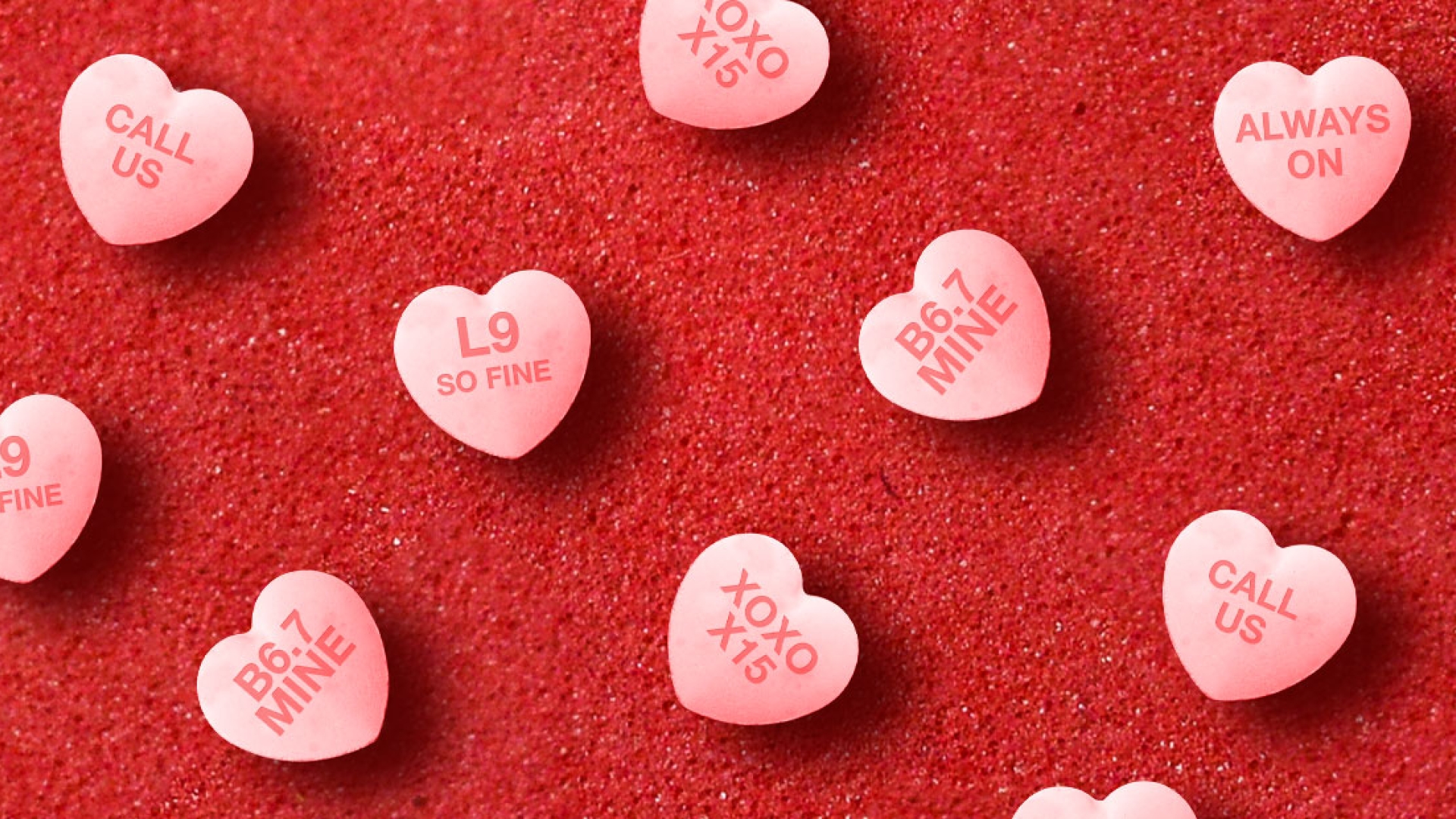 Image of candy hearts