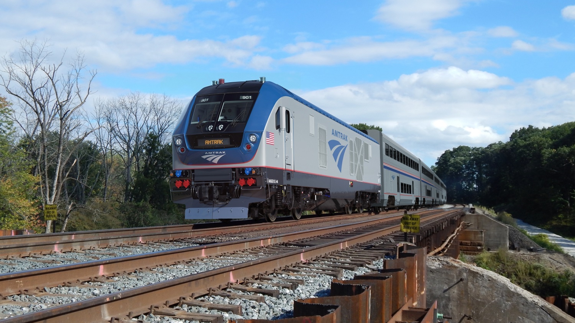 The Charger locomotives purchased by Amtrak are powered by Cummins' QSK95 diesel engines (Rendering courtesy of Siemens Mobility).