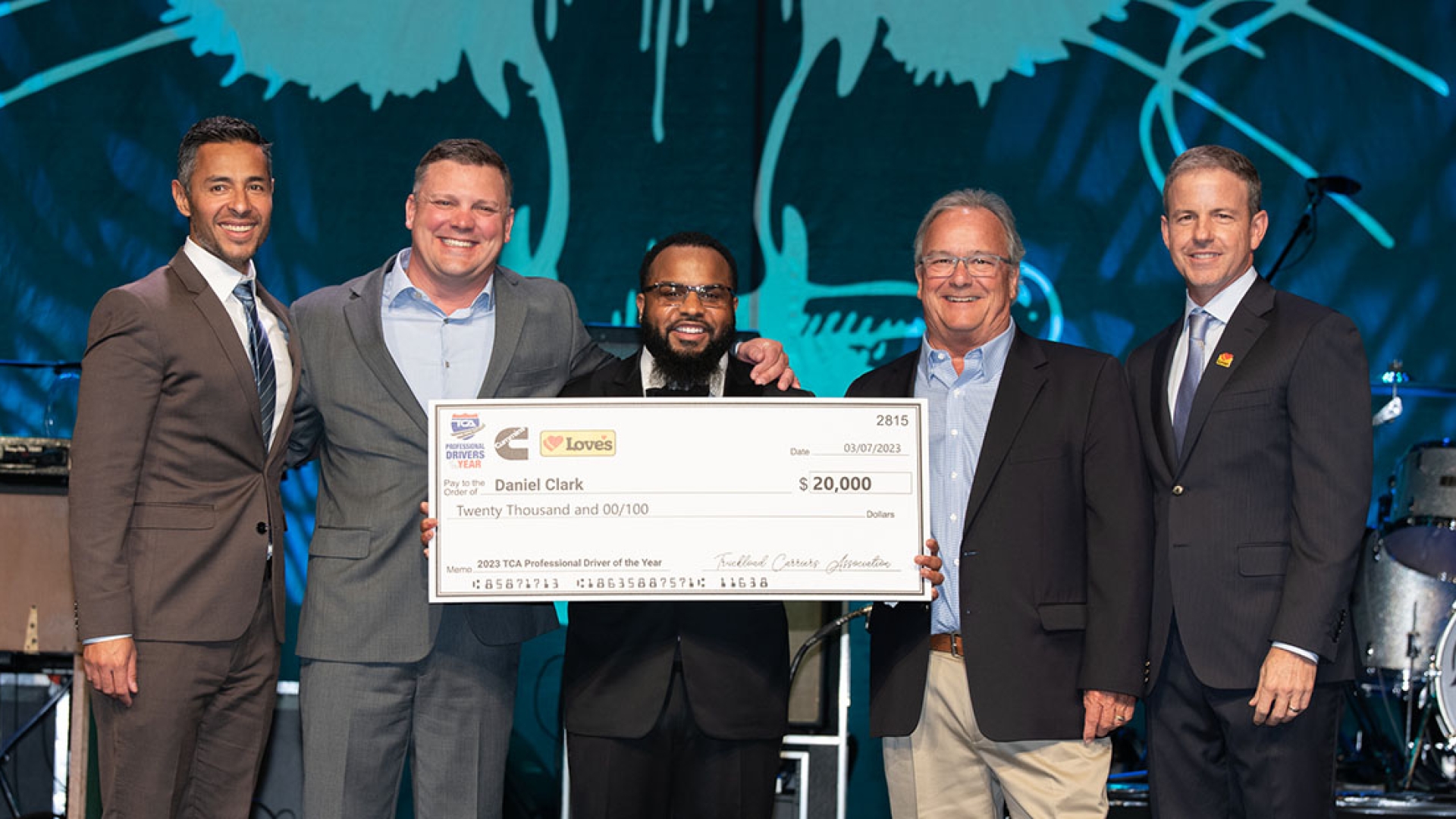drivers receive check