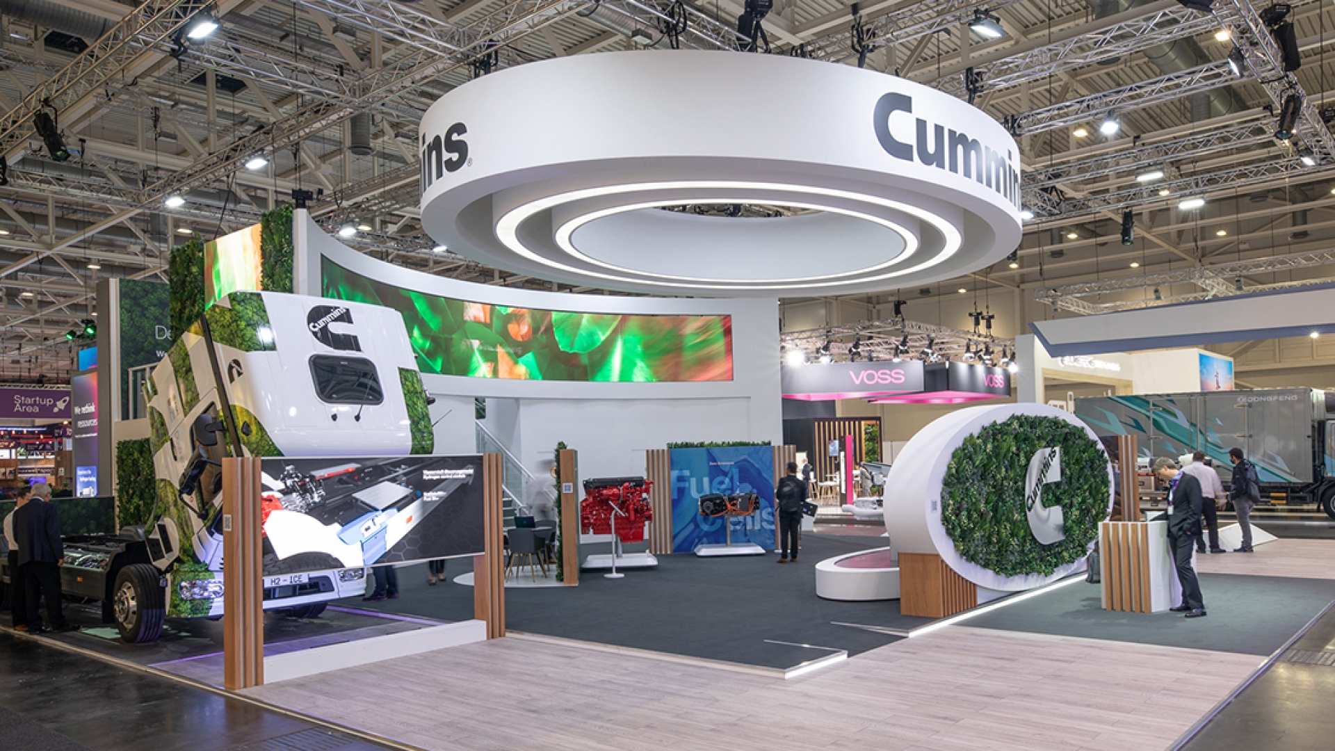 Cummins trade show booth at IAA