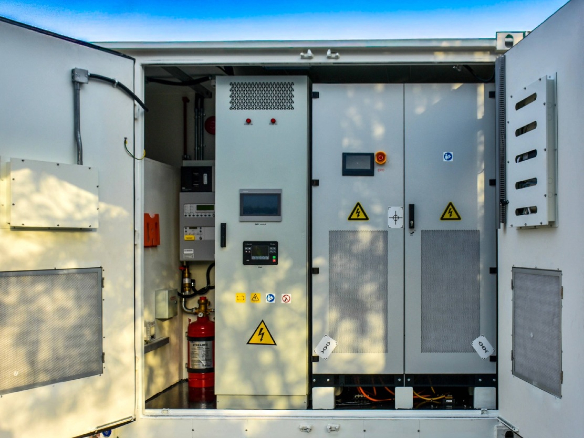 Internal view of Cummins Battery Energy Storage System