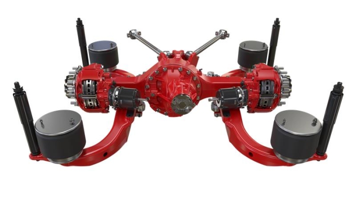 single rear drive axle with suspension