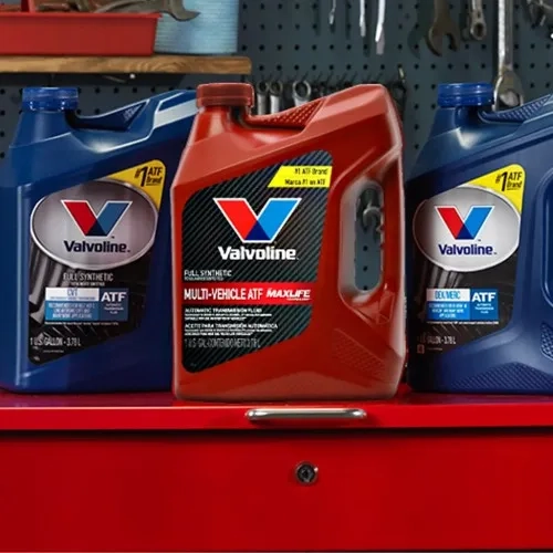 Valvoline fluid containers for transmission and driveline