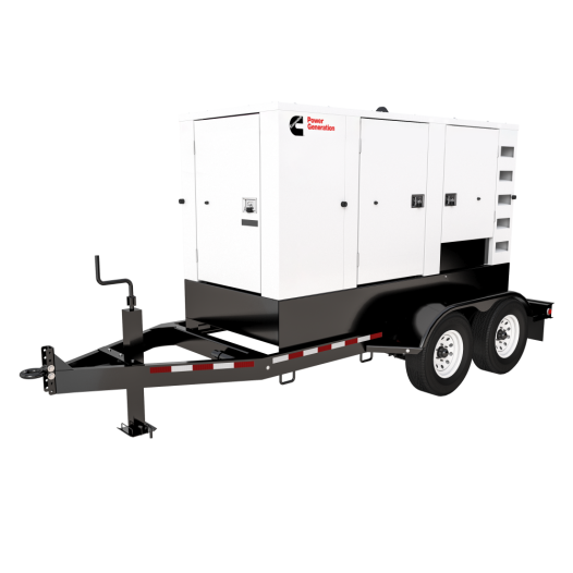 rental generator on trailer