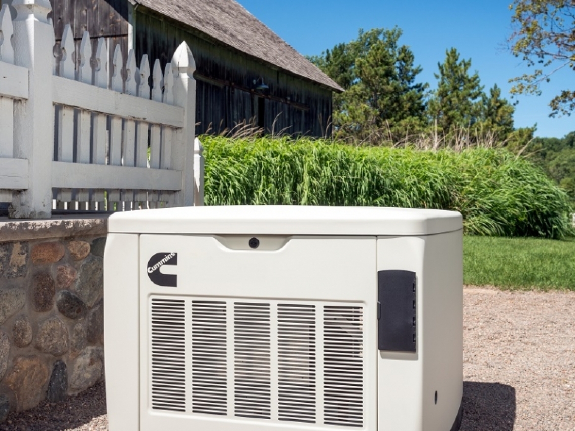 Installed home generator